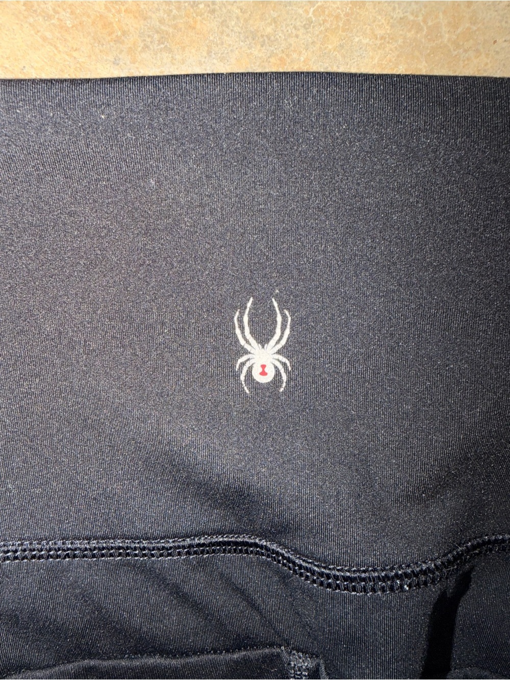 Spyder Women's Black Flare Active Leggings with Zipper Pockets Size S - Picture 3 of 12